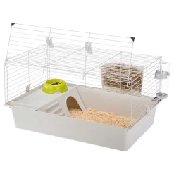 Ferplast Caviakooi Cavie 80 - Dierenverblijf - 79x49x38.5 Cm Grijs