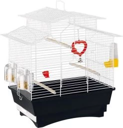 Ferplast Pagoda Vogelkooi - Zwart - 47 X 29,5 X50 Cm