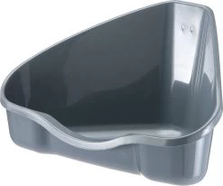Ferplast Hoektoilet Nora 2 Lettiera Grijs - 35x24x18,5cm