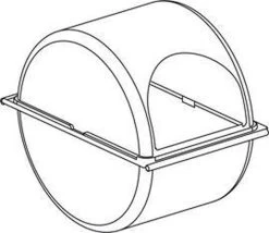 Ferplast Hamsterhuis Groen Voor Olimpia Hamsterkooi - 12,5x8,5x11cm