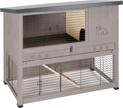 Ferplast Ranch 120 Basic Konijnenhok – Grijs/Grijs – 117 X 67,5 X 95.5
