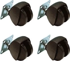 Ferplast Wieltjes Atlas 40 - Hondentransportbox - Zwart 4 Stuks