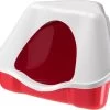 Ferplast Hoektoilet Nora 1C Lettiera Rood - 18x13x11cm