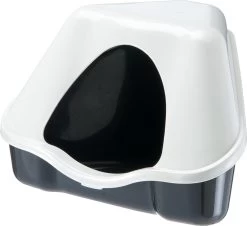 Ferplast Hoektoilet Nora 1C Lettiera Zwart - 18x13x11cm