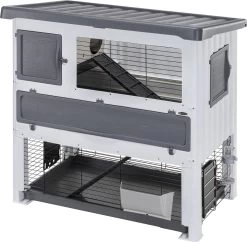 Ferplast Grand Lodge 120 Plus – Konijnenhok – Grijs/Wit – 120 X 73 X 117 Cm