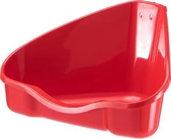 Ferplast Hoektoilet Nora 1 Lettiera Rood - 18x13x9cm