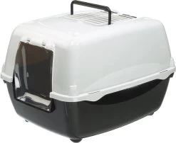 Ferplast Bella Kattenbak - Zwart/Wit - 55 X 40.5 X 39 Cm