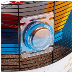 Ferplast Hamsterkooi Circus Fun - Dierenverblijf - 49.5x34x42.5 Cm Wit Rood Zwart -Ferplast 1616 940057 6