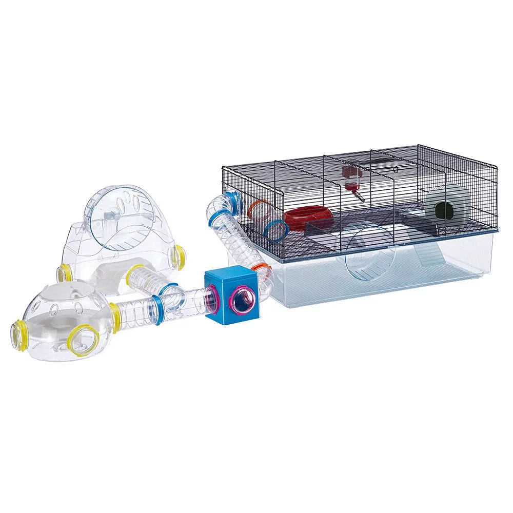 Ferplast Hamsterkooi Favola - Dierenverblijf - 60x36.5x30 Cm Zwart 10 Ferplast Hamsterkooi Favola - Dierenverblijf - 60x36.5x30 Cm Zwart - Afbeelding 10