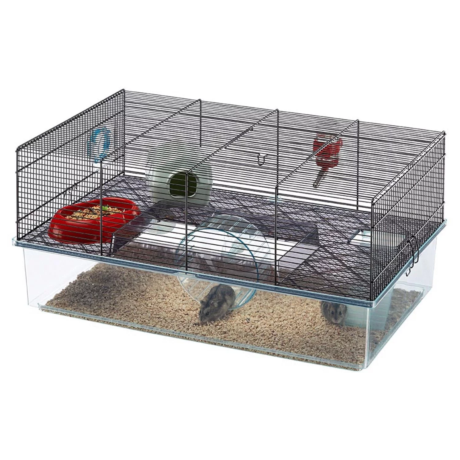 Ferplast Hamsterkooi Favola - Dierenverblijf - 60x36.5x30 Cm Zwart 3 Ferplast Hamsterkooi Favola - Dierenverblijf - 60x36.5x30 Cm Zwart - Afbeelding 3