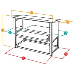 Ferplast Konijnenhok Grand Lodge 140 Plus - Dierenverblijf - 134x73x117 Cm Grijs -Ferplast 3673 940053 4