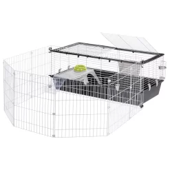 Ferplast Parkhome 120 Uitloopren - Dierenverblijf - 118x164x56 Cm Zwart