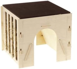 Ferplast Hooiruif Met Tunnel Hout 25X24X22 CM