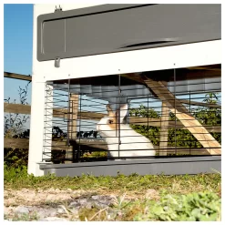 Ferplast Konijnenhok Grand Lodge 140 Plus - Dierenverblijf - 134x73x117 Cm Grijs -Ferplast 4630 940053 10