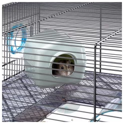 Ferplast Hamsterkooi Favola - Dierenverblijf - 60x36.5x30 Cm Zwart 14 Ferplast Hamsterkooi Favola - Dierenverblijf - 60x36.5x30 Cm Zwart -Ferplast 5397 940054 5