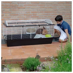 Ferplast Konijnenkooi Casita 120 - Dierenverblijf - 119x58x61 Cm Zwart Wit -Ferplast 5966 30022391 10