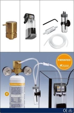 FERPLAST Kit Co2 Energy Professional, LET OP GASFLES NIET IN BEGREPEN!