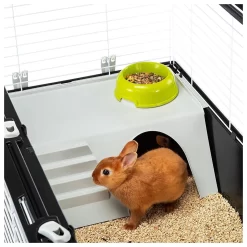 Ferplast Konijnenkooi Casita 120 - Dierenverblijf - 119x58x61 Cm Zwart Wit -Ferplast 7918 30022391 4