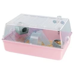 Ferplast Hamsterkooi Mini Duna Kompleet - Dierenverblijf - 55x39x27 Cm Assorti