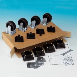 Ferplast Wieltjes Atlas 70 - Hondentransportbox - Zwart 4 Stuks