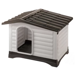 Ferplast Dogvilla Grijs&Bruin - Hondenhok - 111x84x79 Cm