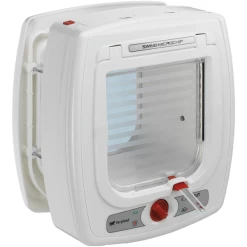 Ferplast Dierenluik Swing Microchip - Kattenluik - 22.5x16.2x25.2 Cm Wit