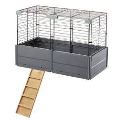 Ferplast Multipla Roof Extension - Dierenverblijf - 37x72x50 Cm Grijs