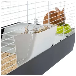 Ferplast Konijnenkooi Casita 120 - Dierenverblijf - 119x58x61 Cm Zwart Wit -Ferplast 9079 30022391 5