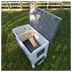 Ferplast Konijnenhok Grand Lodge 140 Plus - Dierenverblijf - 134x73x117 Cm Grijs -Ferplast 9172 940053 9