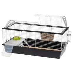 Ferplast Konijnenkooi Casita 120 - Dierenverblijf - 119x58x61 Cm Zwart Wit