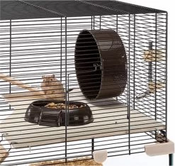 FERPLAST HAMSTERKOOI KARAT 78,5X45,5X52,5 CM -Ferplast ferplast hamsterkooi karat 785 x 455 x 525 cm staal zwart 6 486199 1603977623