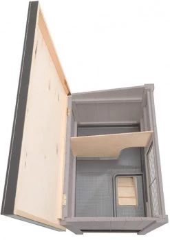 FERPLAST RANCH 120 BASIC GRIJS/GRIJS 117X67,5X95,5 CM -Ferplast ferplast konijnenhok ranch 120 basic 117 x 107 cm hout grijs 4 540051 1612524961