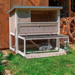 FERPLAST KONIJNENHOK RANCH 120 MAX 117X69X107 CM -Ferplast ferplast konijnenhok ranch 120 max 117 x 107 cm hout naturel 3 488535 1604329632