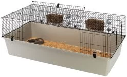 FERPLAST KONIJNENKOOI RABBIT 160 GRIJS/ZWART 156.5X77X61.5 CM -Ferplast ferplast konijnenkooi 1565 x 77 x 615 cm staal bruin zwart 3 486181 1603976816