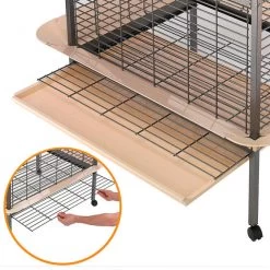 FERPLAST VOLIERE EXPERT 124,5X100X156 CM -Ferplast ferplast vogelkooi expert 100 1245 x 100 x 156 cm zwart bruin 3 485625 1603959556